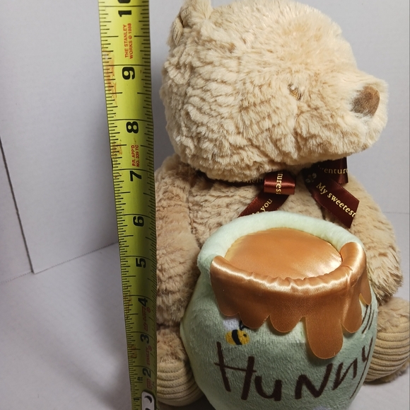 DISNEY BABY Winnie the Pooh Honey Pot Music Wind Up Plush Stuffed Animal Works - Picture 3 of 8